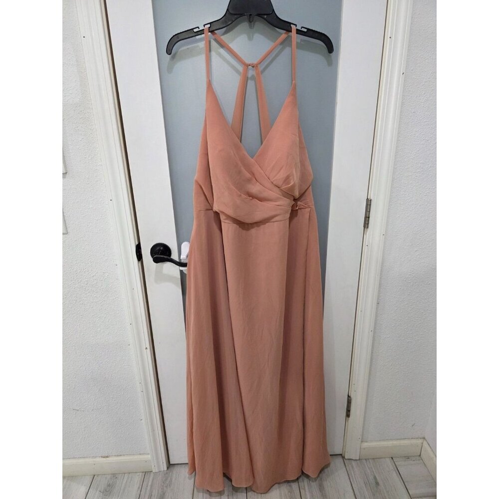 AZAZIE‎ Pink A20 Bridesmaid Formal Dress Maxi Gown Wedding Guest